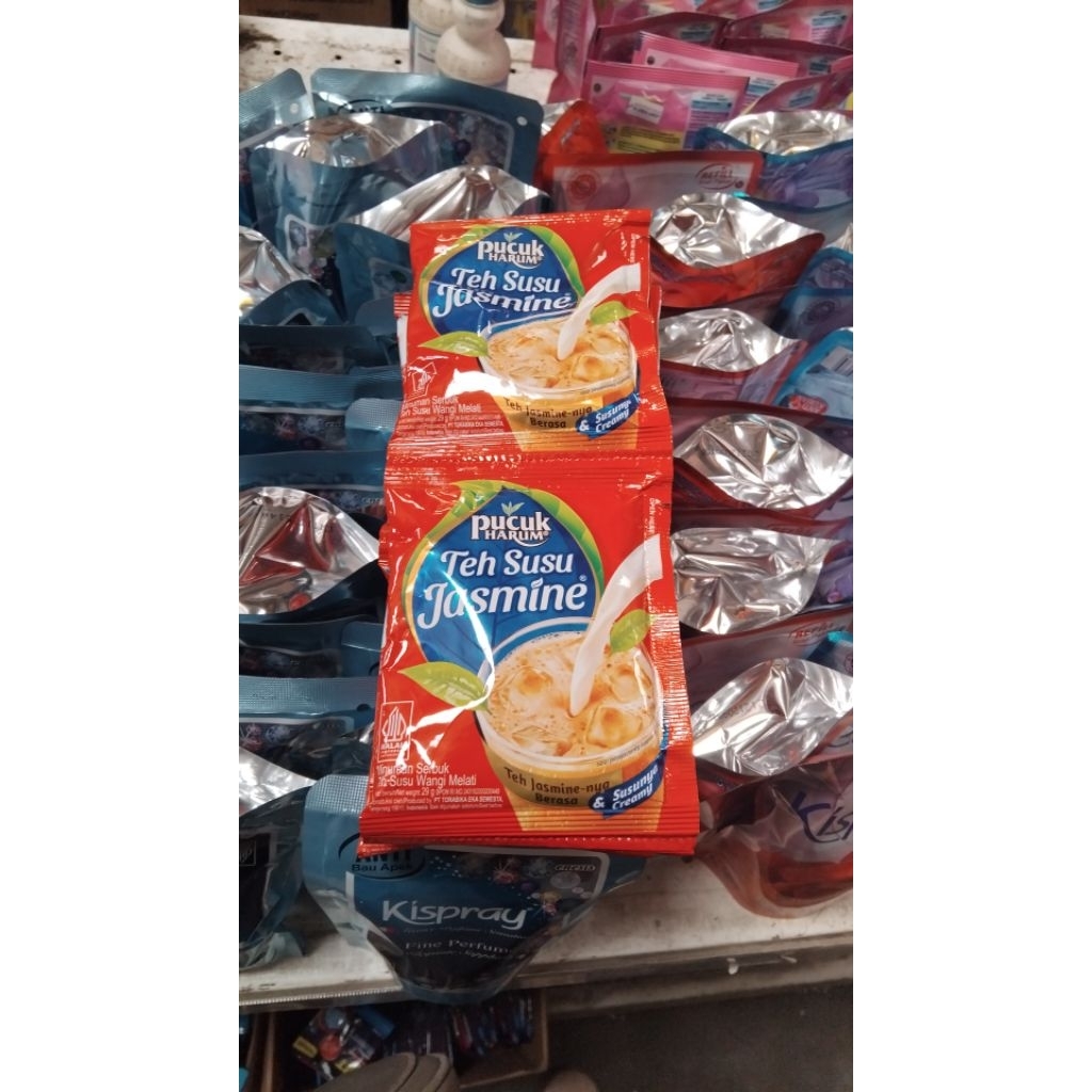 Pucuk teh susu jasmine satu renceng isi @10sachet