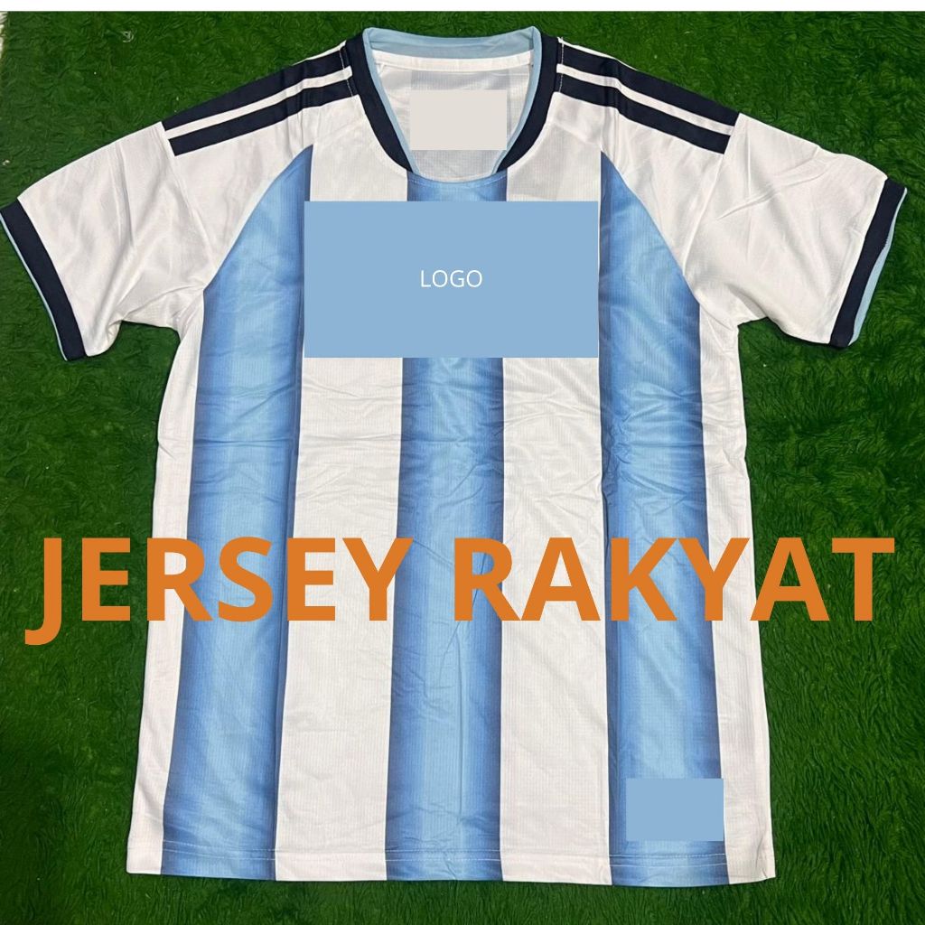 baju bola agentina  piala dunia 2025 2026 full patch di dada