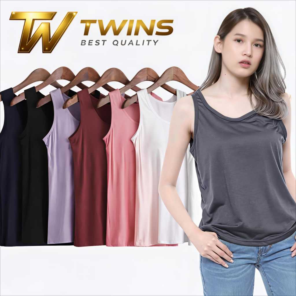 6 PCS Singlet/Tengtop Wanita Harian Remaja/Dewasa