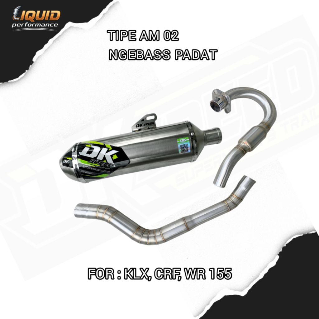 KNALPOT RACING SUARA NGRBAS PADET CRF, KLX, WR 155 DK SPEED TIPE AM 02