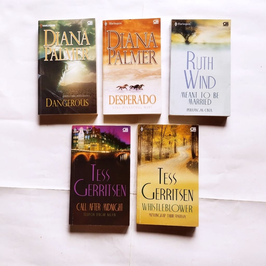 Buku Novel Harlequin, DANGEROUS, DESPERADO, MEANT TO BE MARRIED, CALL AFTER MIDNIGHT, WHISTLEBLOWER,