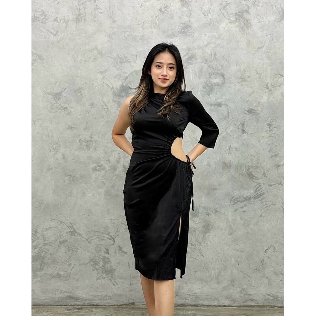 PRELOVED SEMARANG DRESS HITAM UNIK YUAN MARKET