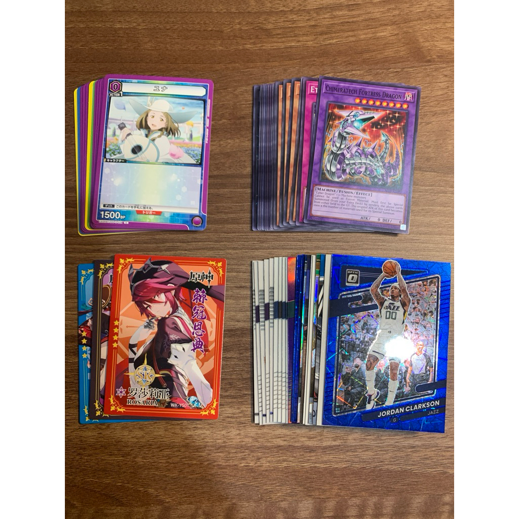 Bulk kartu mix “union arena sword art online, yugioh, panini NBA, Genshin impact” ORI