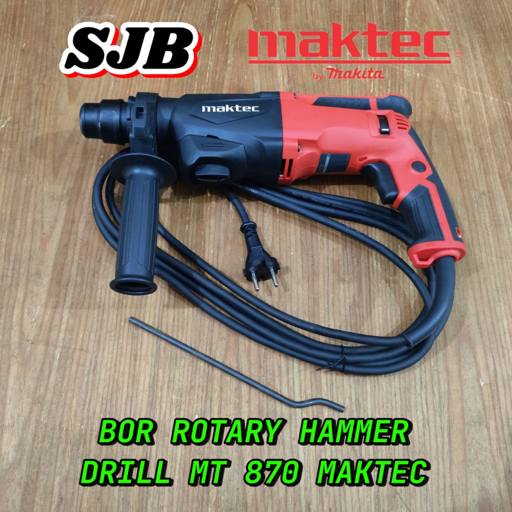 BOR ROTARY HAMMER DRILL MAKTEC MT 870 (PER PCS | ORIGINAL MAKTEC by Makita, KUAT & PRESISI)