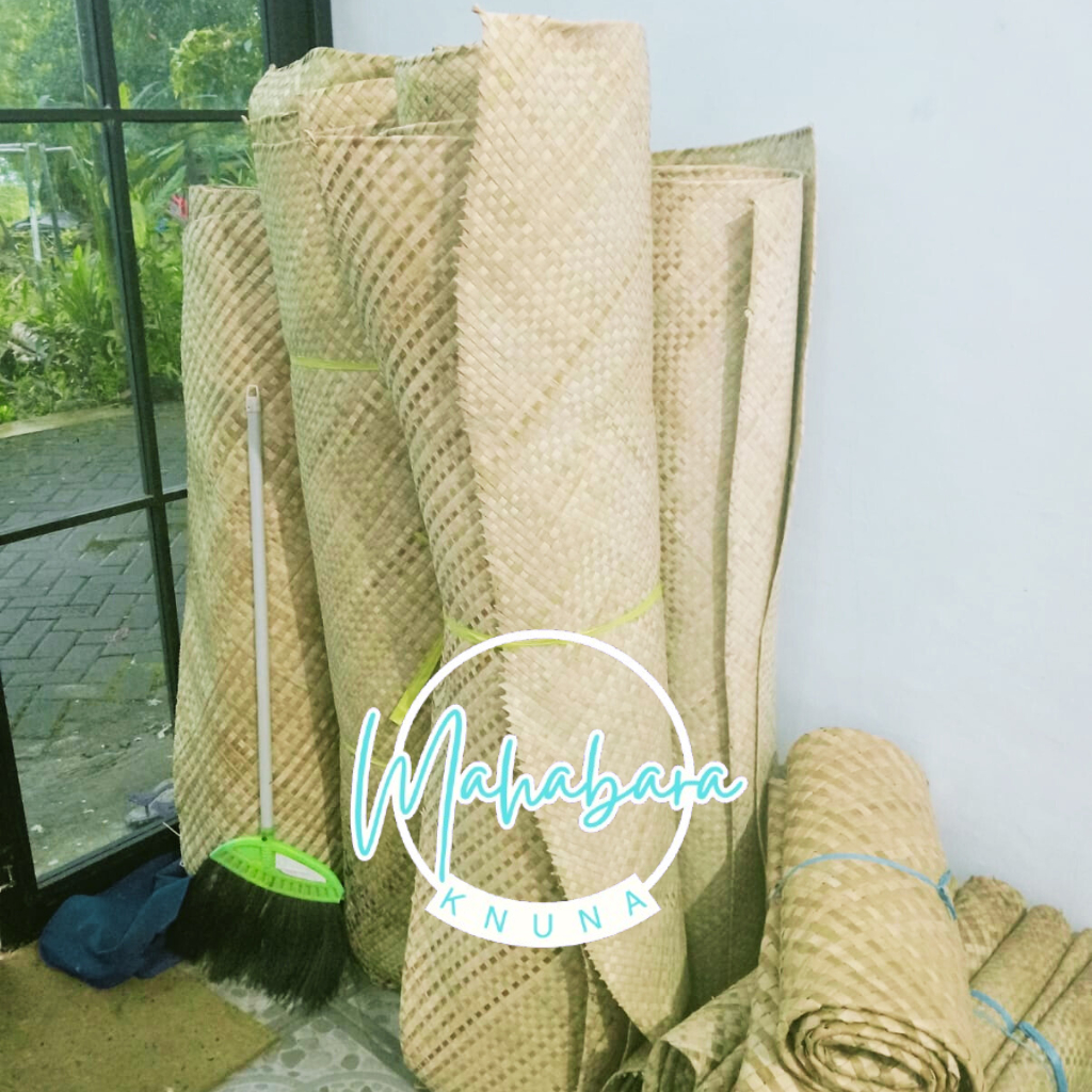 Anyaman Tikar Pandan Tebal Ukuran 120cm x 190cm Tikar 2 lapis