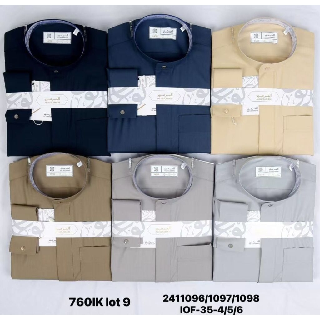 GAMIS JUBAH HAROMAIN PREMIUM ORIGINAL SIZE DEWASA