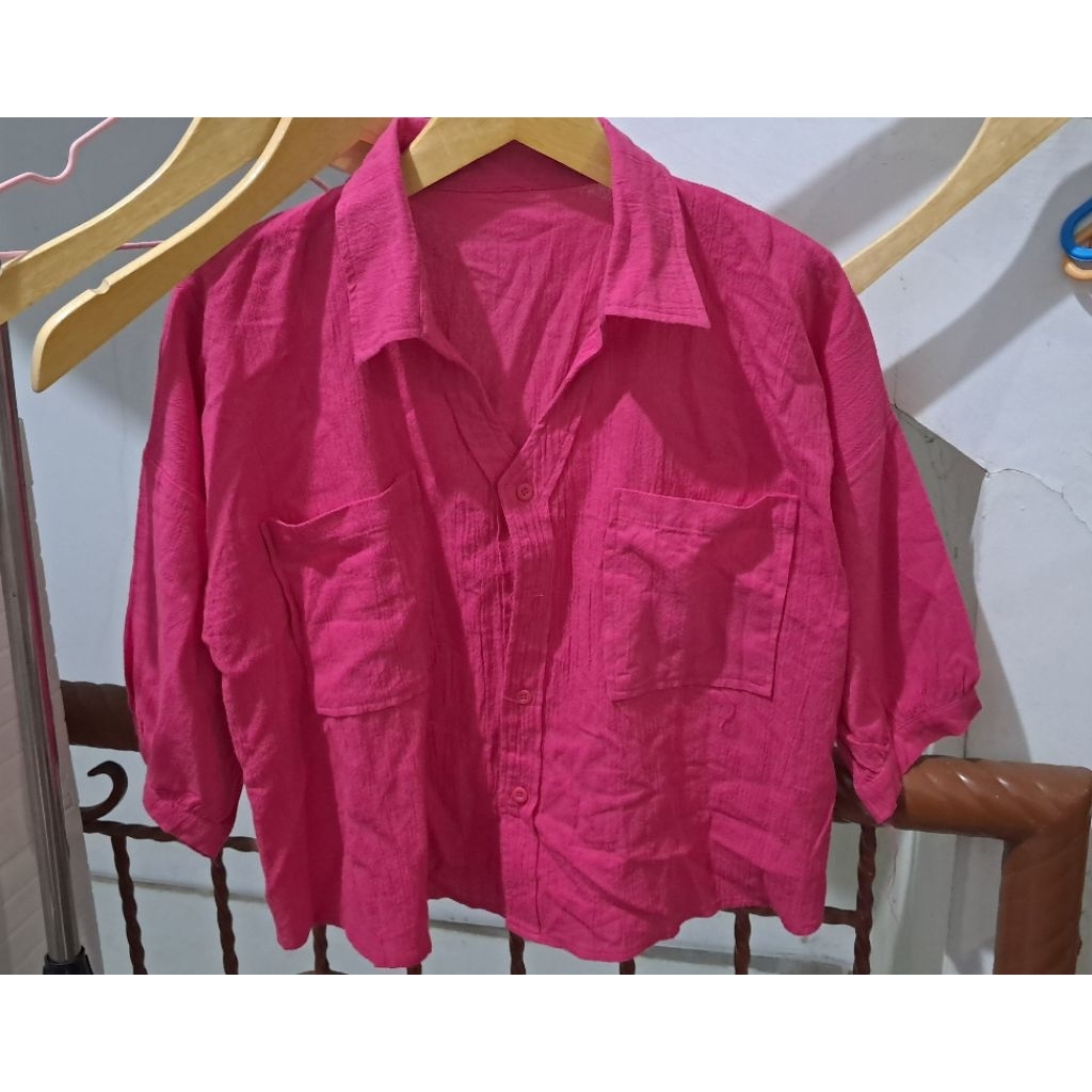 kemeja fushia