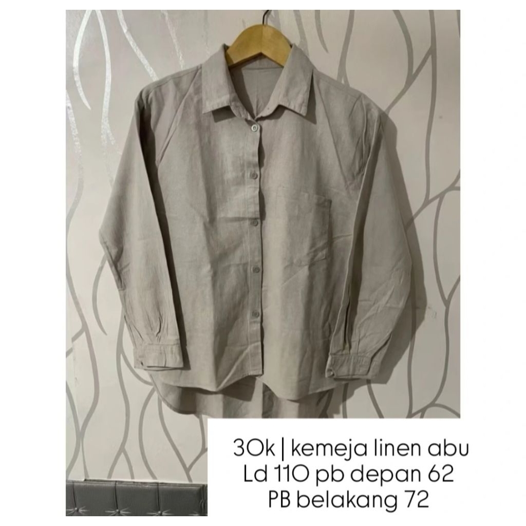 PL kemeja linen abu