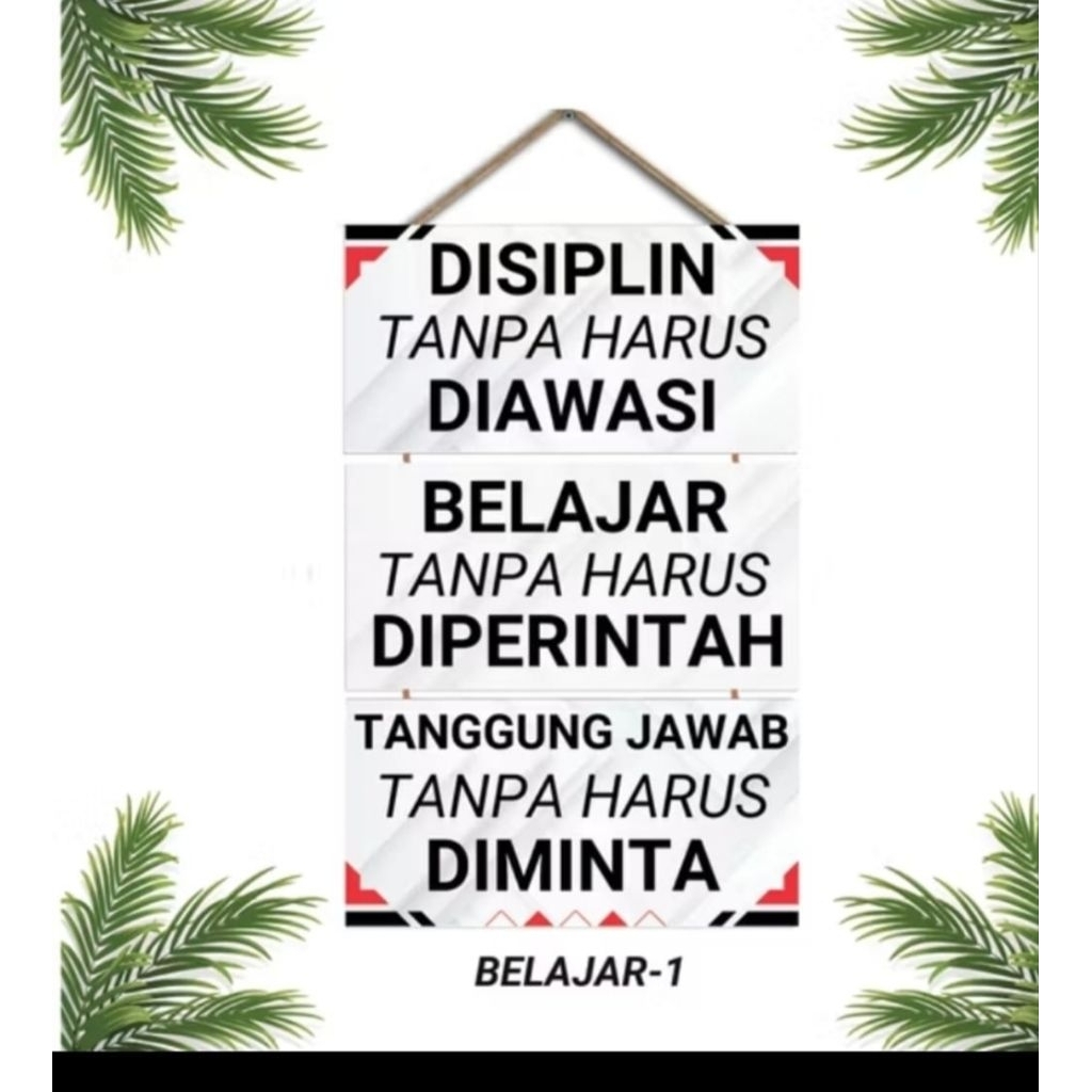 Hiasan dinding Motivasi BELAJAR