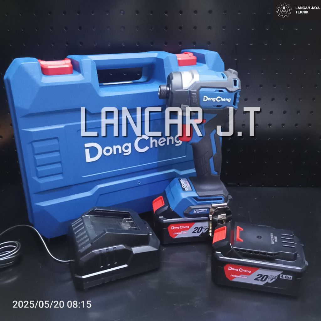 Mesin Bor Impact Driver DongCheng DCPL208 Bor Obeng DongCheng Brushless Impact Driver 20V DCPL208 EM