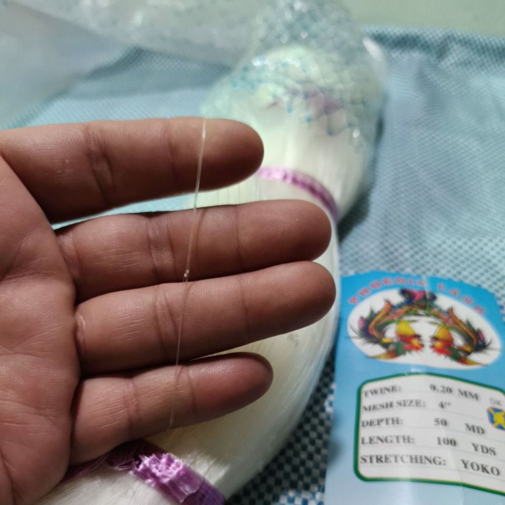 020 jaring ikan 4 inch 50/100 tinggi 5 meter