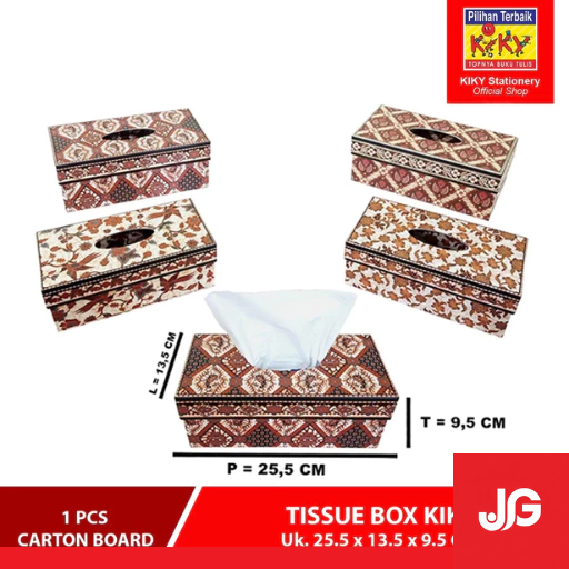 Kiky Box Tissue / Kotak Tisu Motif Batik / Tempat Tisu Motif Batik