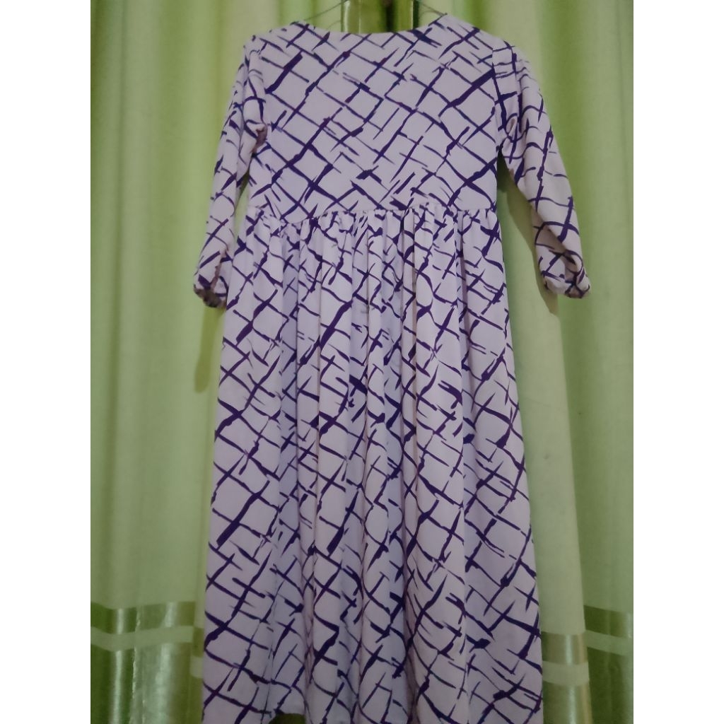 PL gamis anak warna ungu