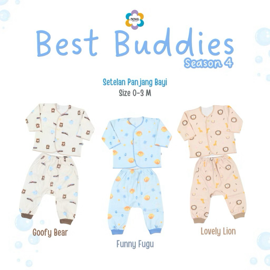NOVA NEWBORN SET PANJANG | SNI | BAJU BAYI