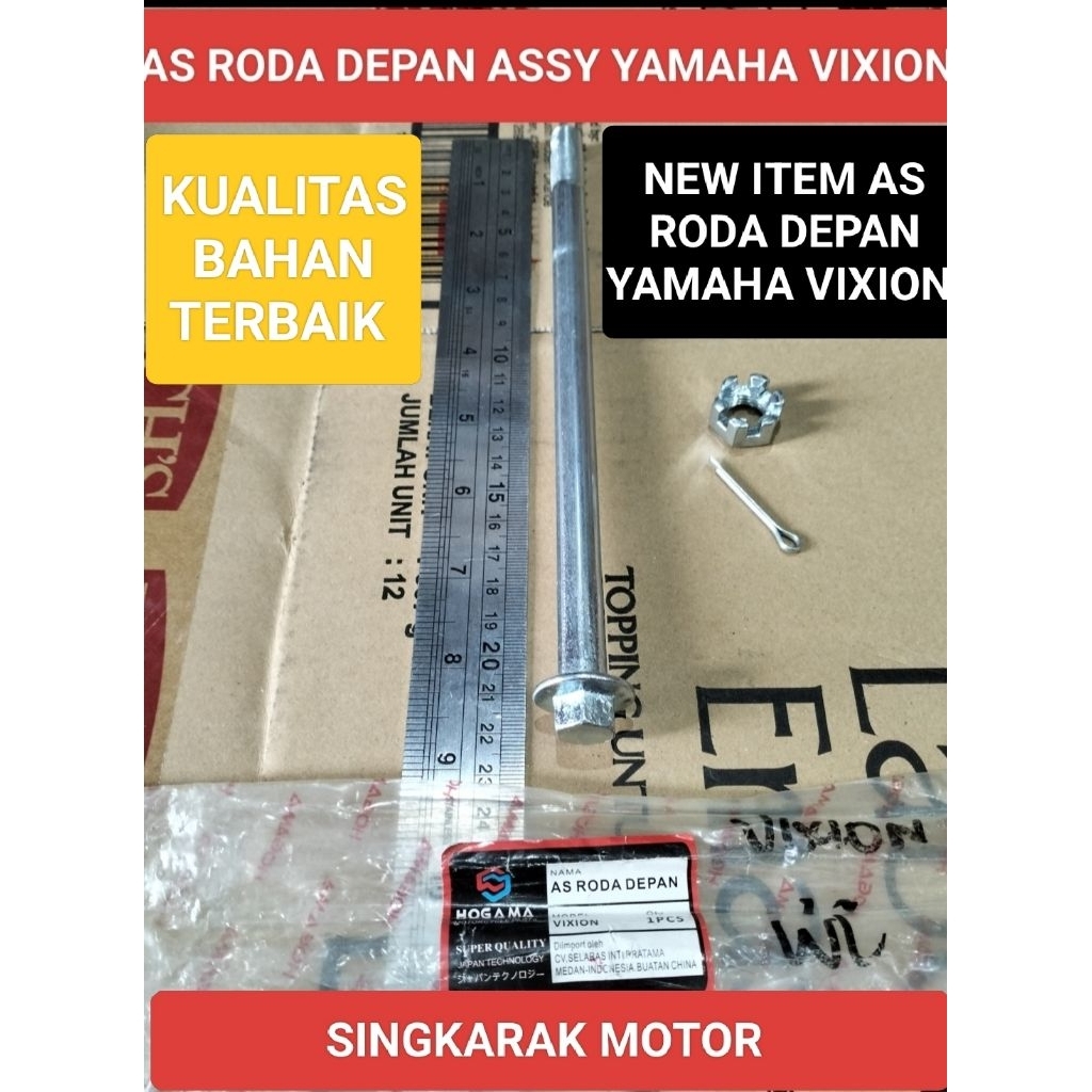 AS RODA DEPAN ASSY YAMAHA VIXION KUALITAS BAHAN PREMIUM QUALITY SUPER HOGAMA