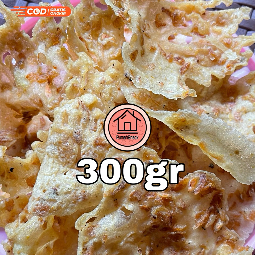 Makanan Kering Peyek Udang Rebon 300gr Tanpa pengawet