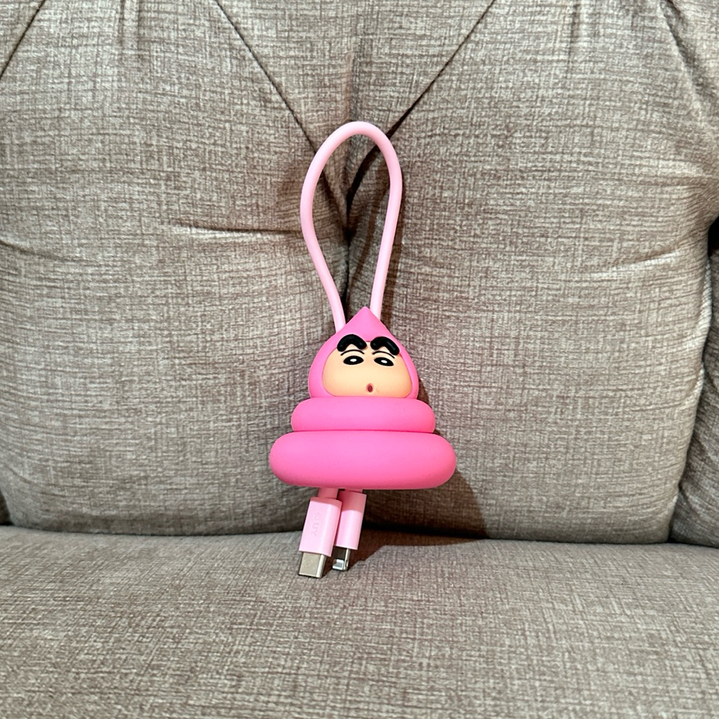shinchan iphone cable keychain keyring blind box selected
