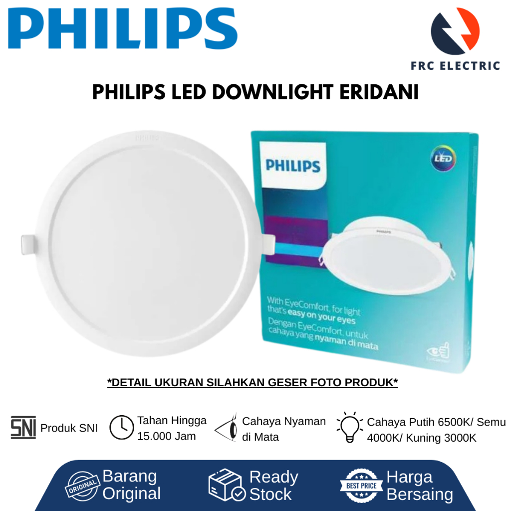 LAMPU LED - LAMPU DOWNLIGHT PLAFON - LAMPU LED RUMAH PHILIPS ERIDANI DOWNLIGHT