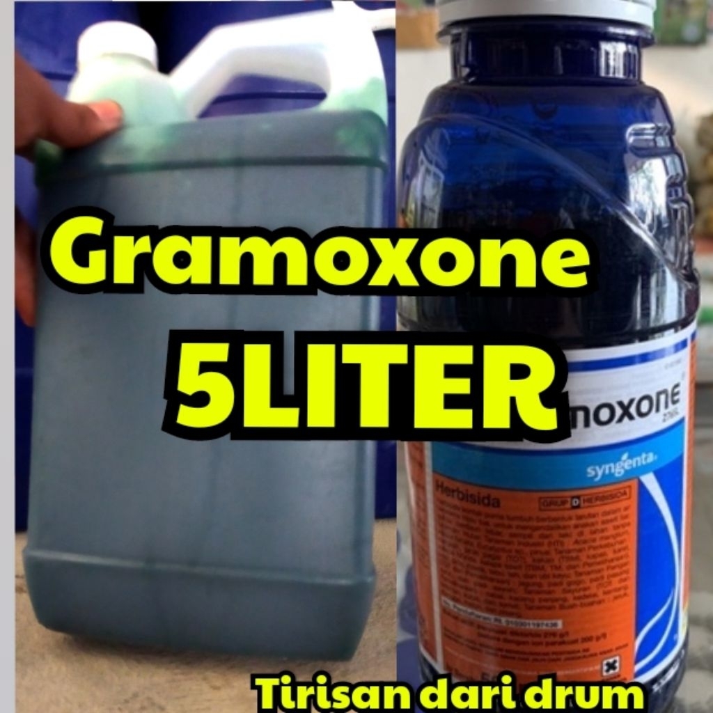 obat rumput jenis gramoxone.sangat ampuh membasmi rumput sampai keakar..kemasan jerigen( 5liter.)mur