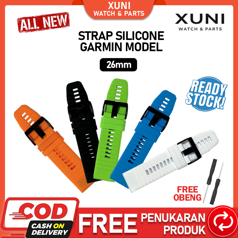 Rubber Strap Tali Karet Jam Tangan Garmin D2 Bravo D2 Charlie D2 Delta Mach 1 Pro Mach 2 51mm