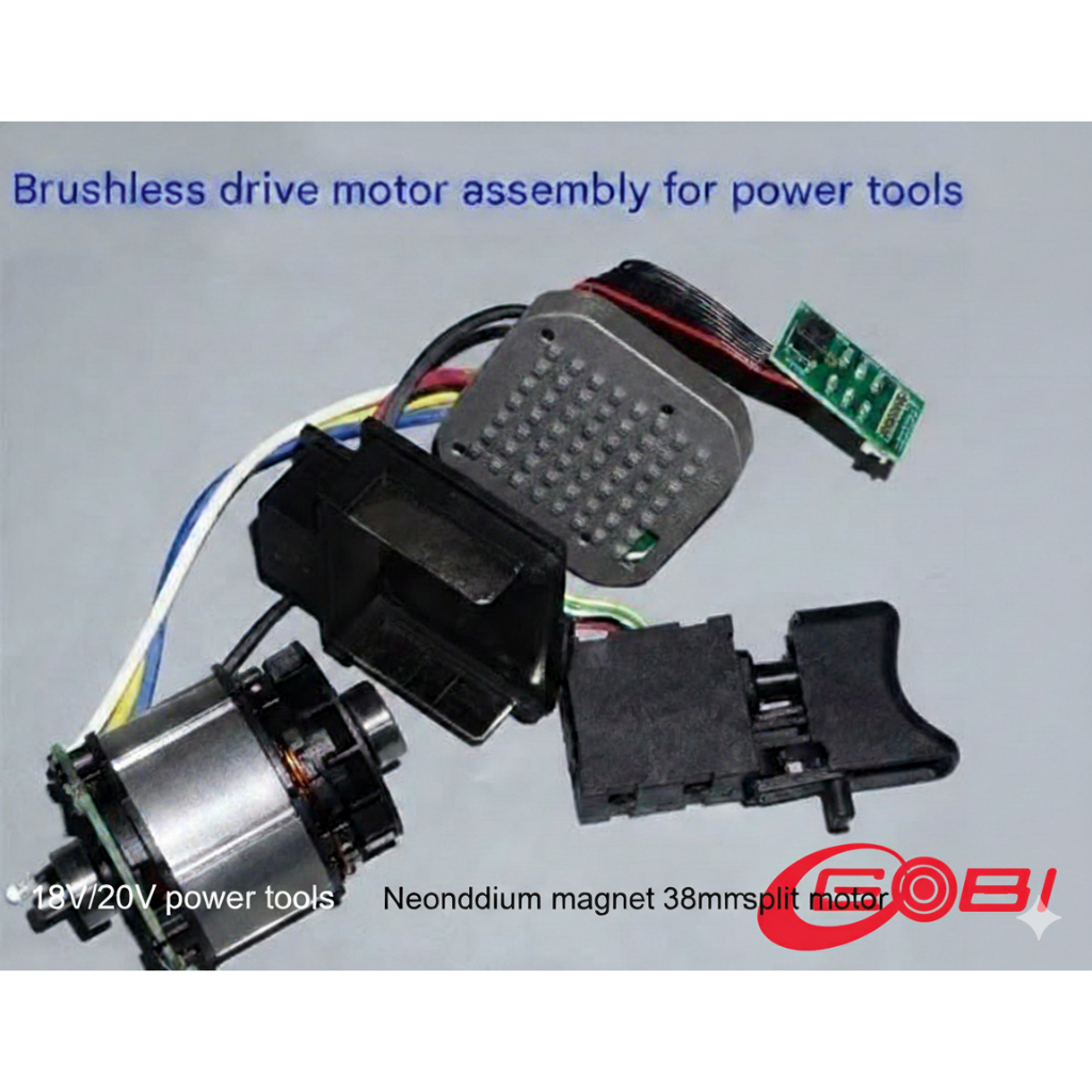 Paket Dinamo Motor Brushless 18V 20V Set Driver & Switch / Sparepart Bor Cordless (8822)