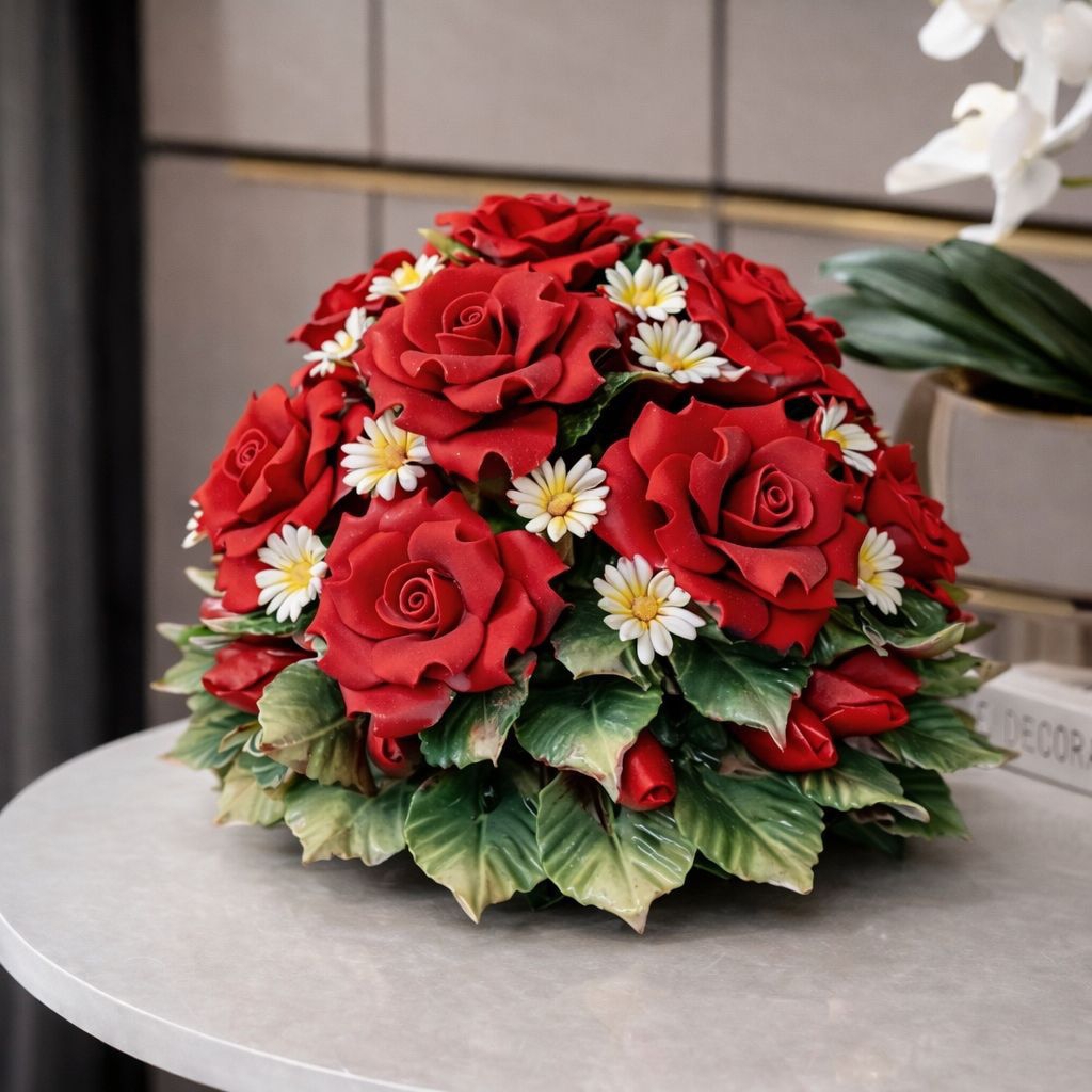 Bunga Keramik  Italy Capodimonte