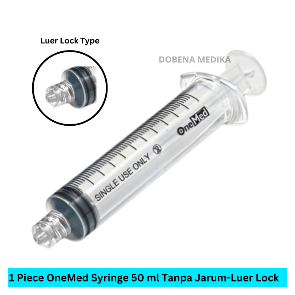 OneMed Syringe 50 ml Tanpa Jarum-Luer Lock / Spuit 50 cc 50ml 50cc