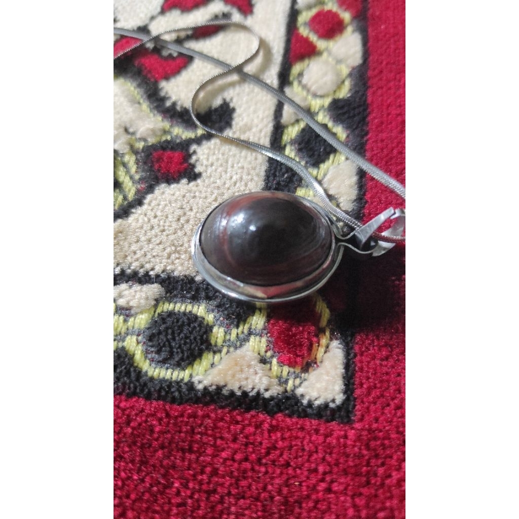 liontin batu Badar Ati Ayam Puser Bumi Pamor Bungkem