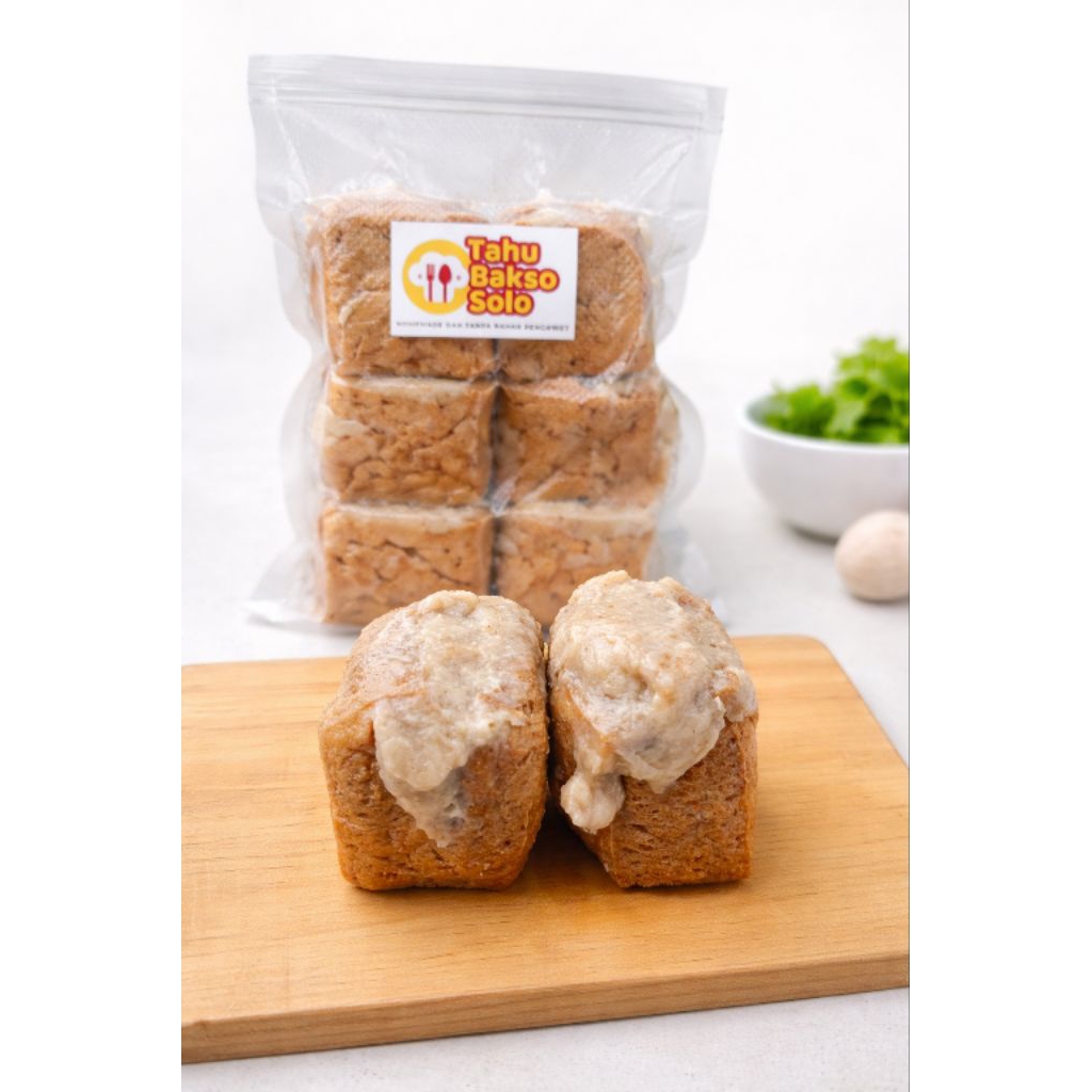 Tahu Bakso Original Frozen Jumbo isi 6pcs (Pong)  - Siap goreng/kukus Praktis