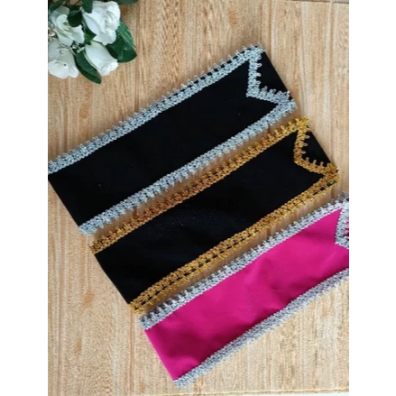Selempang Wisuda Polos Renda Besar Murah / Selempang Renda Polos