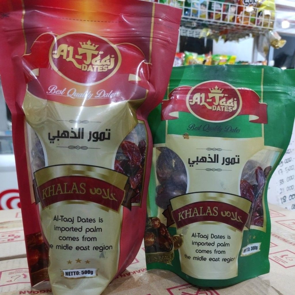 Kurma Al-Taaj Khalas 500gr & 300gr