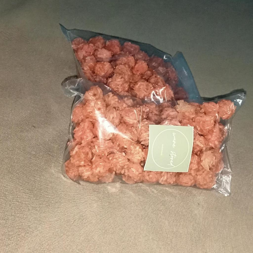 rengginang terasi mentah bulat kecil isi 100 pcs