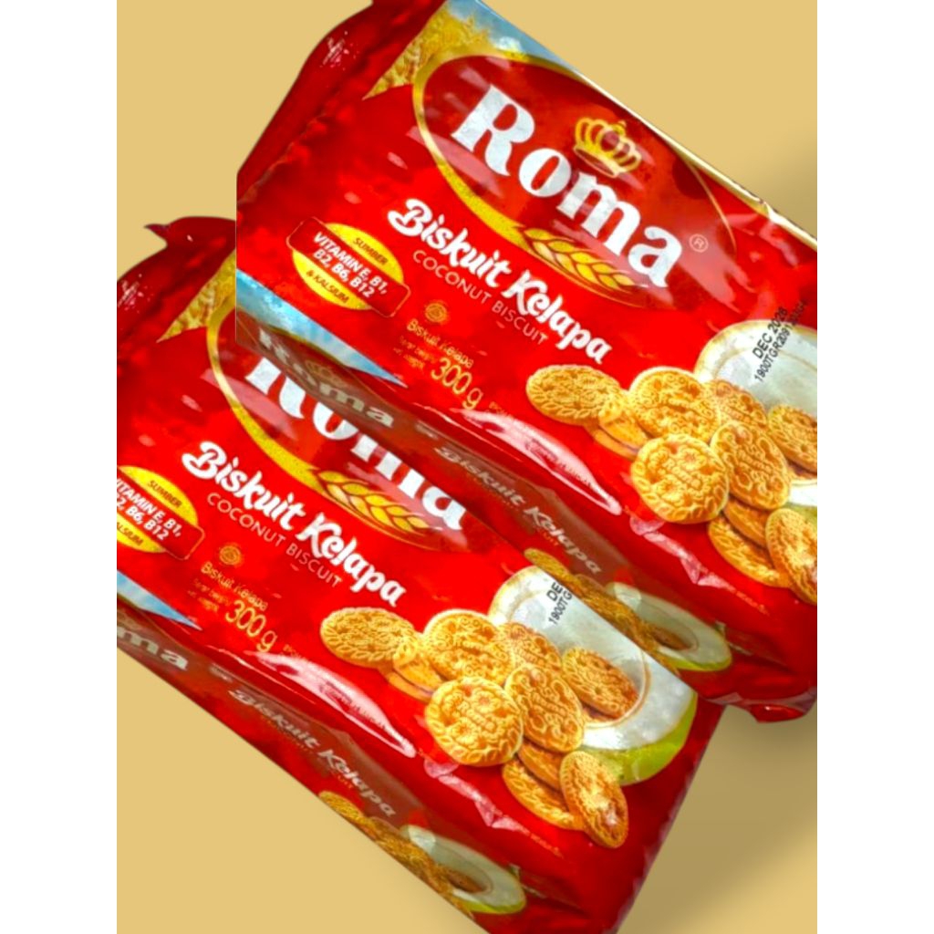 Paket 10 bungkus Biskuit Roma  Kelapa 300 gram