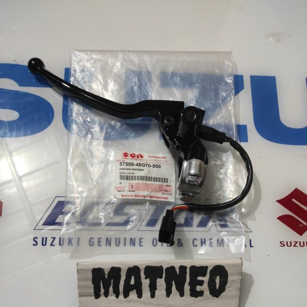 hendel handle rem kiri Assy set dudukan spion Suzuki spin 125 lever Assy rear brake original SGP 575