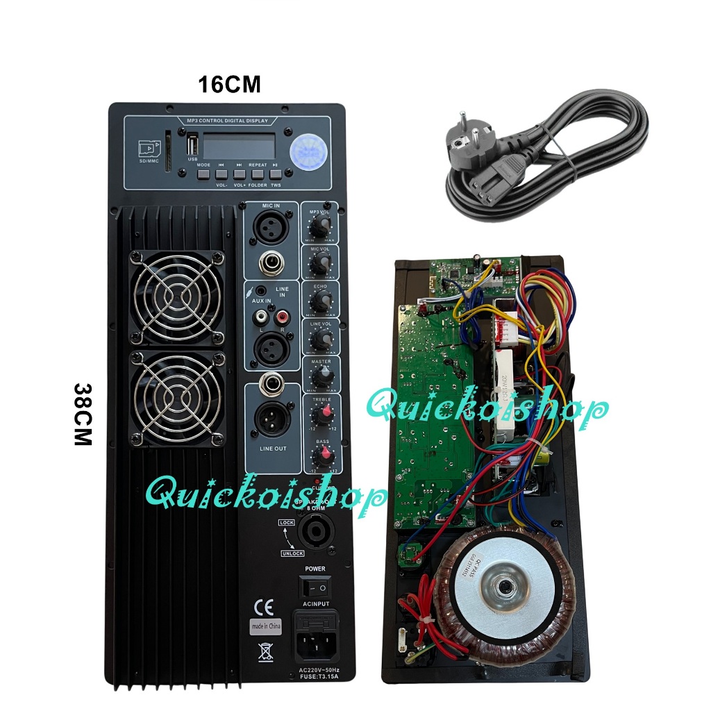 Mesin Speaker Active - Power Kit Audio Seven Bluetooth,TWS,USB 16X38cm