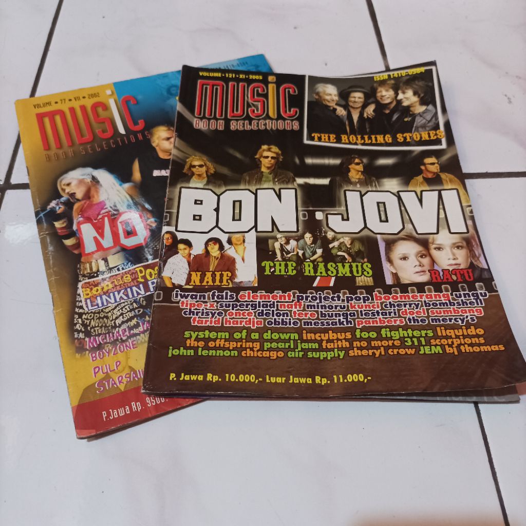 Paket Take All Majalah Musik Bon Jovi Rollingstone Linkin Park Bonus Poster Inside