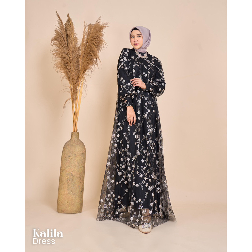 Kalila Dress Gamis Terbaru Marevi  Standr Jumbo Premium Original  Gamis Batik  Pesta / Butik Aceh Se