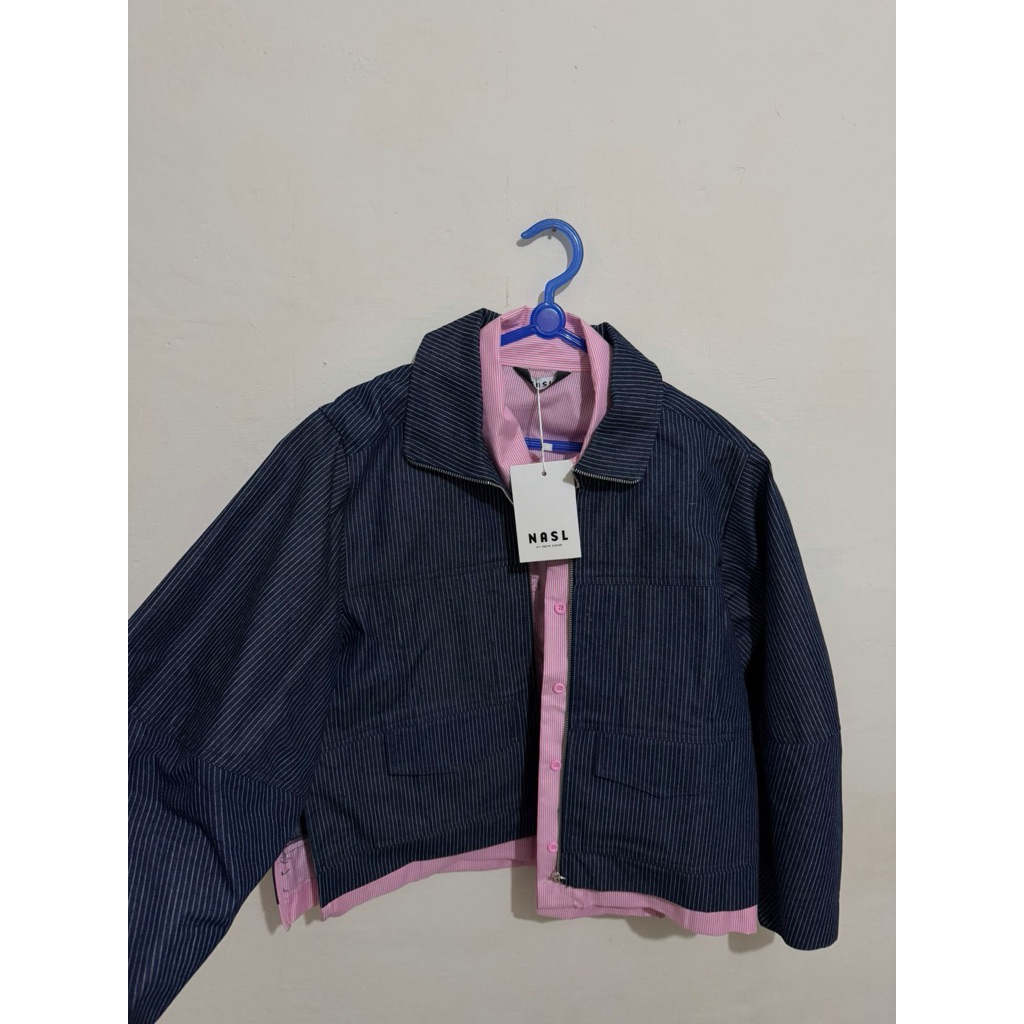 NASL - Denim jacket layer pink