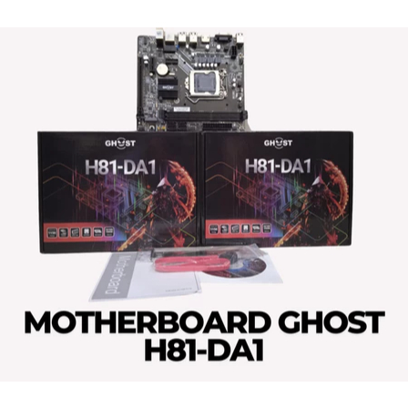 MOTHERBOARD MOBO MAINBOARD H81 GHOST H81-DA1 LGA 1150 NVME - DJ COMPUTER STORE