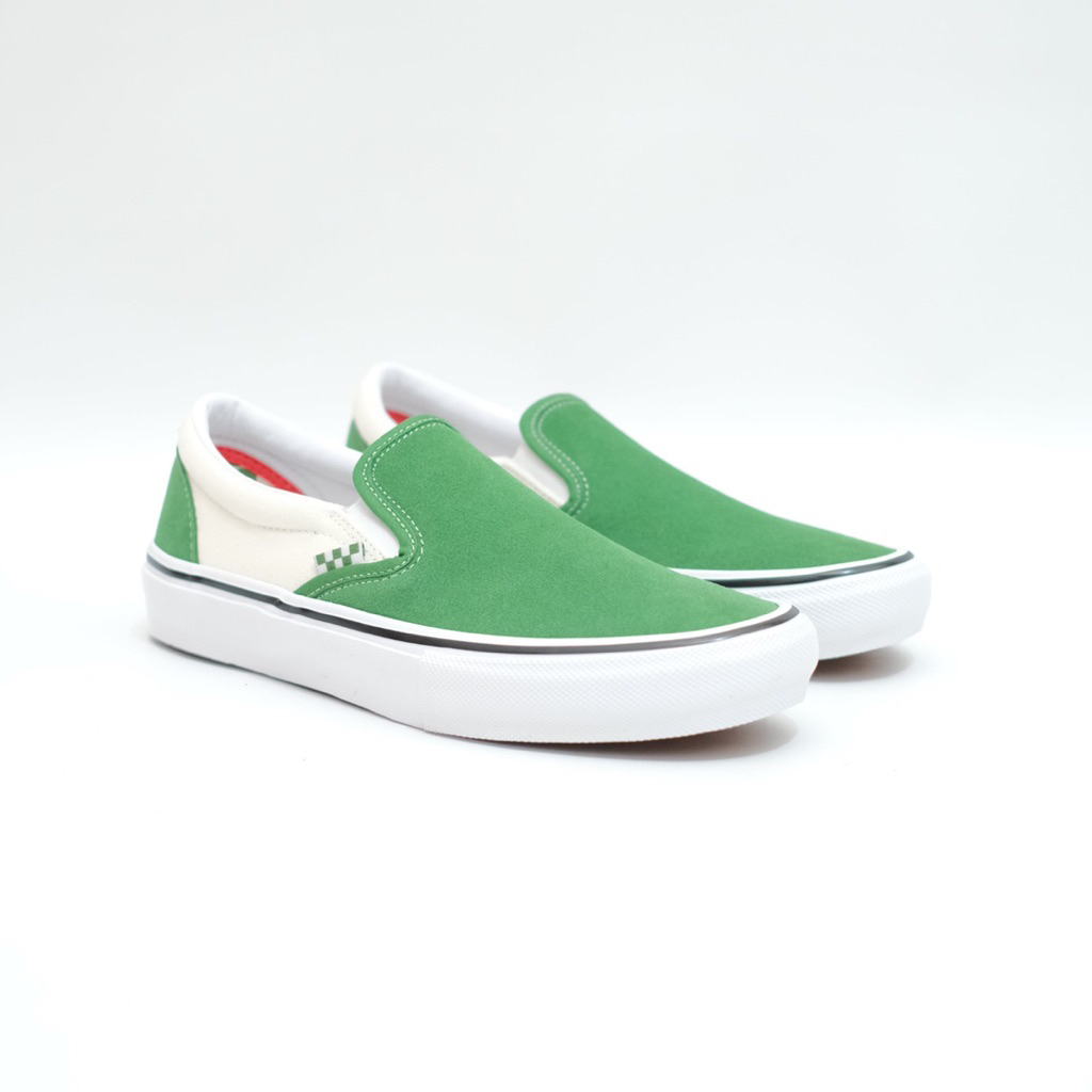 Vans Slip on pro skate juniper white 100% Original Resmi