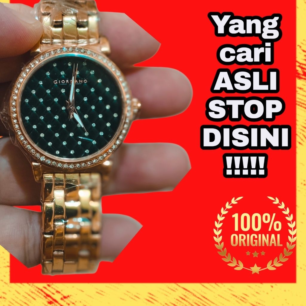 ORIGINAL GIORDANO JAM TANGAN WANITA CEWEK BEKAS SECOND SEKEN PRELOVED QUARTZ MULUS KEREN ANTI AIR 10