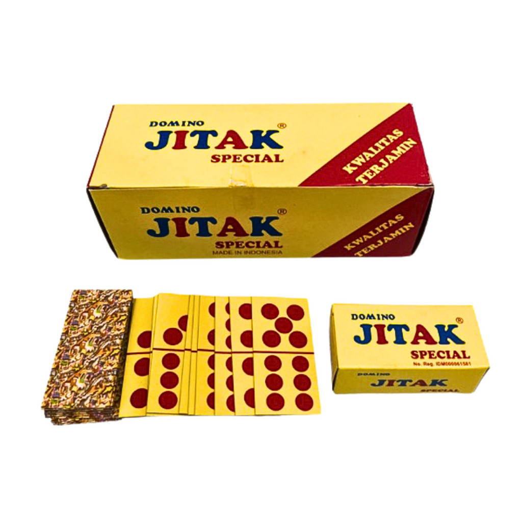 Kartu Domino Jitak 1 Box isi 10 Set Game / Kartu Jitak
