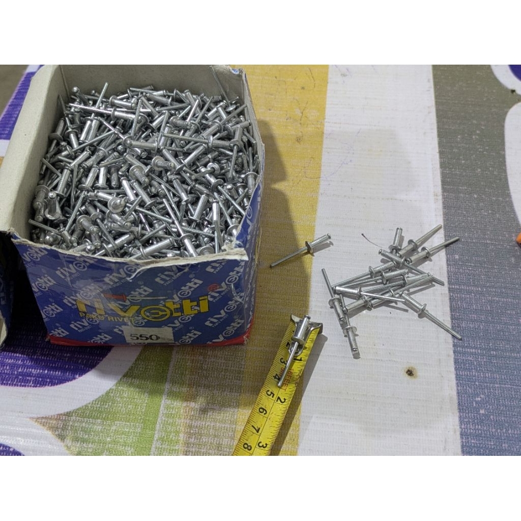 paku rivet ukuran 550 jual eceran 13 buah