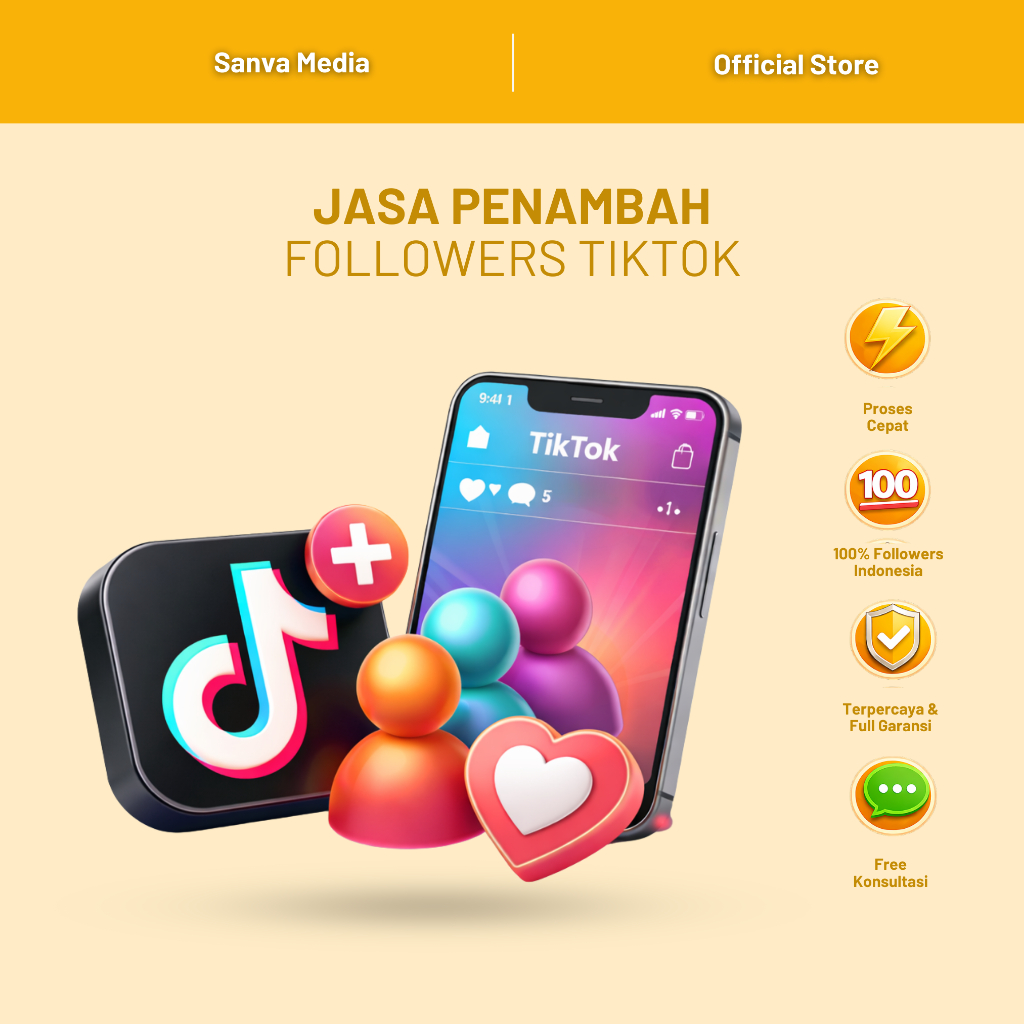 JASA PENAMBAH FOLLOWERS TIKTOK TERMURAH PERMANEN