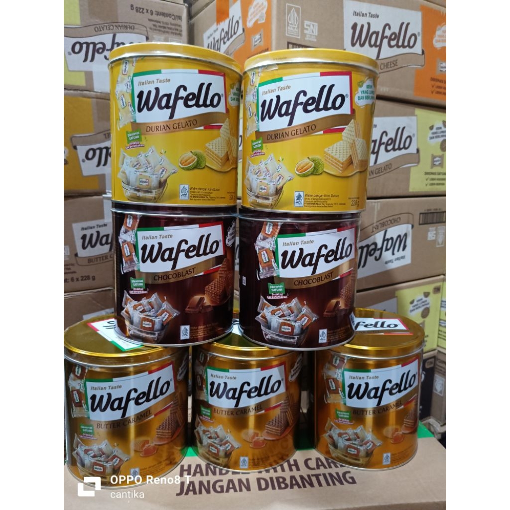 Roma wafello kaleng isi 6