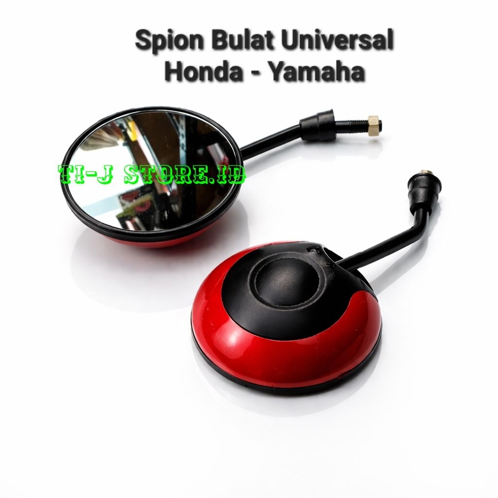 Spion Bulat Motor Honda & Yamaha | Variasi Warna | Plug & Play