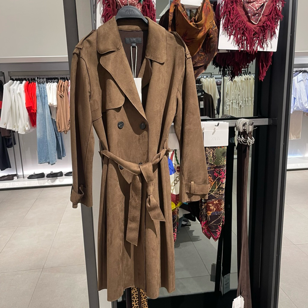 Coat Mantel Suede ZARA Women Jastip (jasa titip)