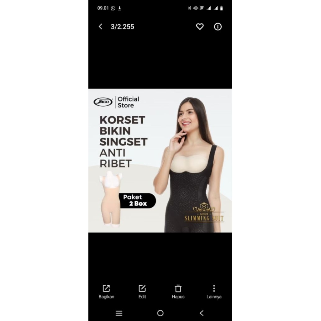 Korset Kozui Slimming Suit Baru (Belum dipakai)Size M