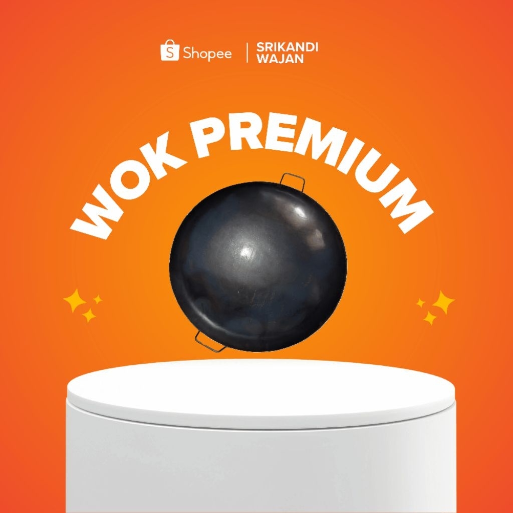 WAJAN ANTI LENGKET 60cm TEBAL// WOK SEASONING // Wajan Baja //Wajan Besi