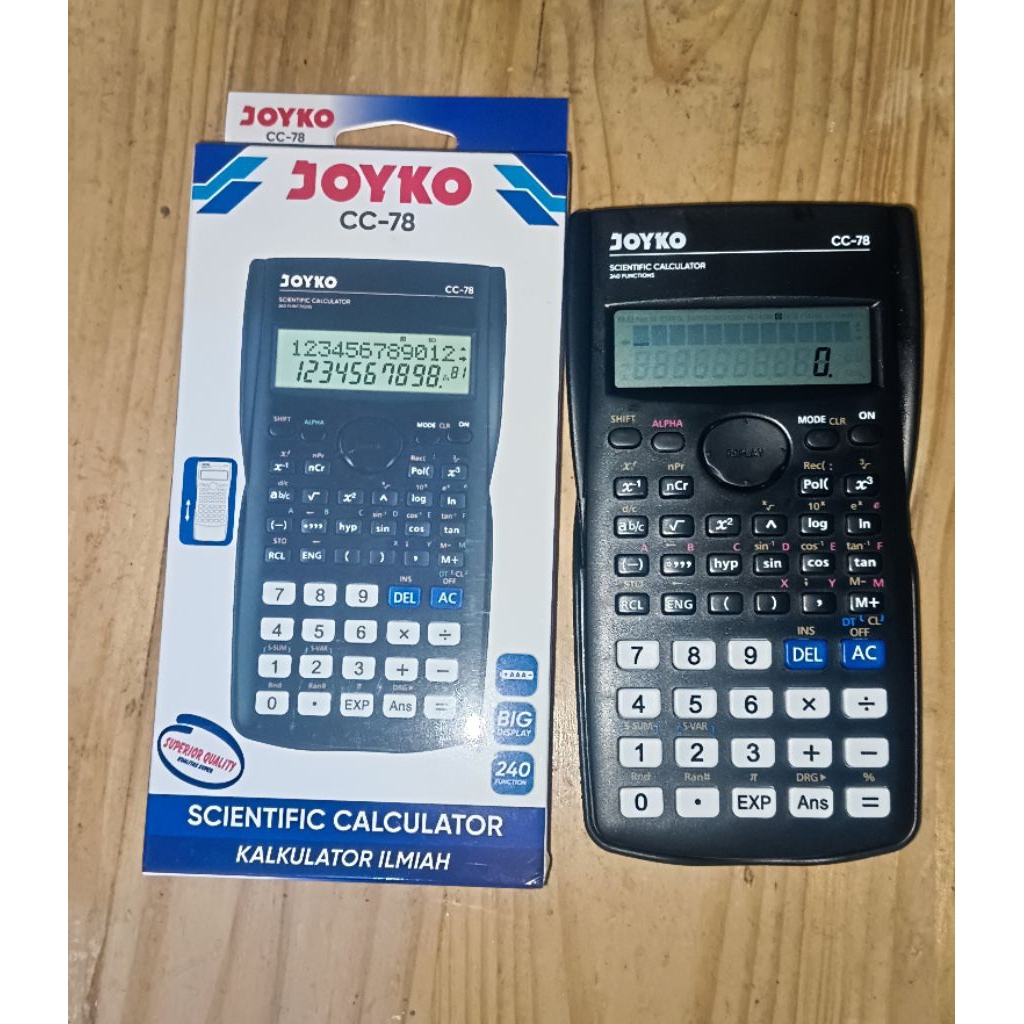 [PRELOVED/SECOND/BEKAS] JOYKO CC-78 CALCULATOR SCIENTIFIC/KALKULATOR ILMIAH FULL SET 100% ORIGINAL